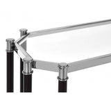 Verdi Silver Chrome Console Table