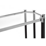 Verdi Silver Chrome Console Table