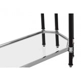 Verdi Silver Chrome Console Table