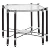 Verdi Silver Chrome Finish End Table