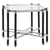 Verdi Silver Chrome Finish End Table