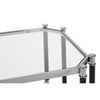 Verdi Silver Chrome Finish End Table