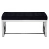 Inspire Black Tufted Bench