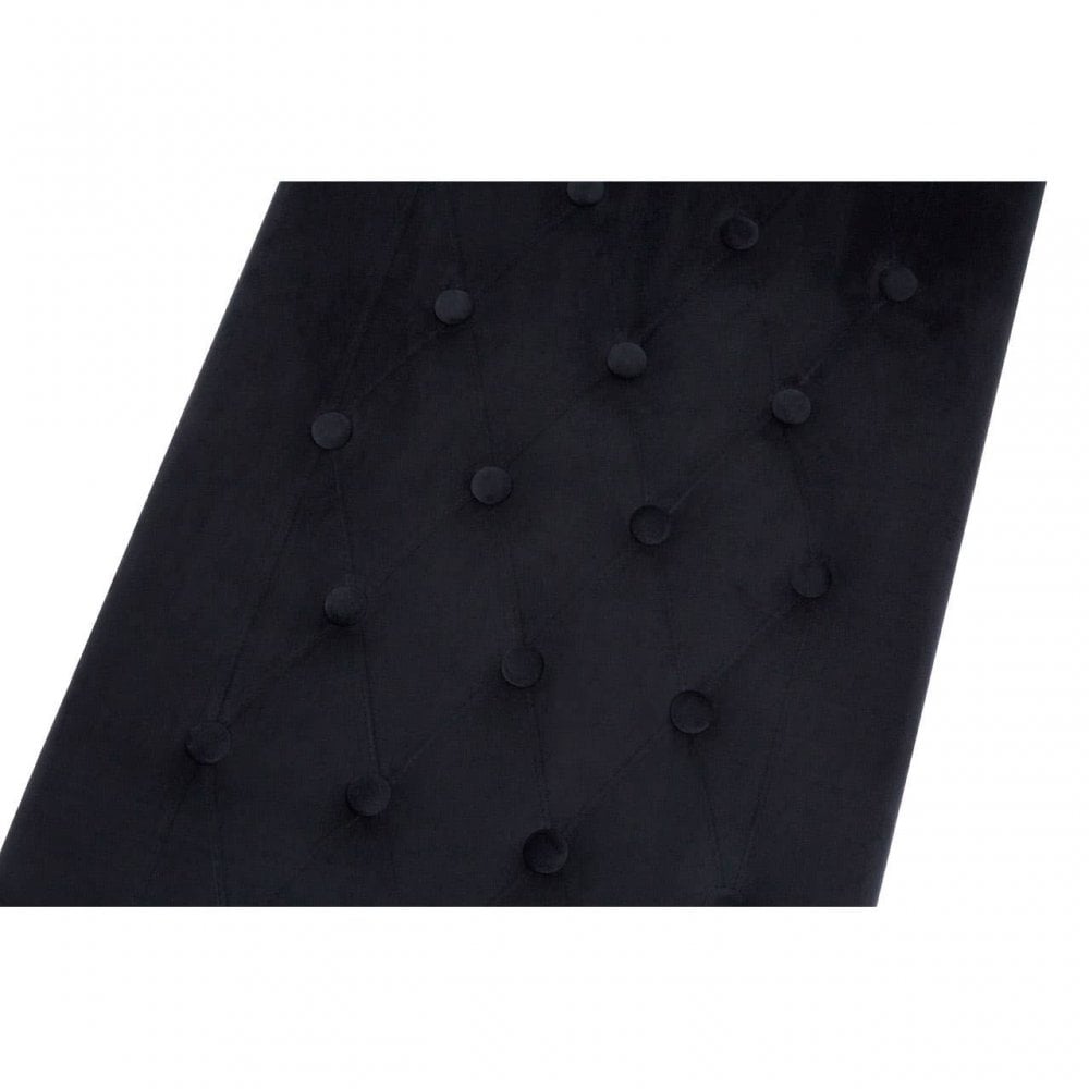 Inspire Black Tufted Bench