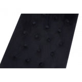 Inspire Black Tufted Bench