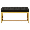 Inspire Black Velvet Bench