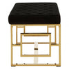 Inspire Black Velvet Bench