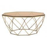 Inspire Brushed Bronze Tapered Coffee Table