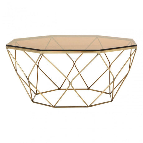 Inspire Brushed Bronze Tapered Coffee Table
