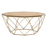 Inspire Brushed Bronze Tapered Coffee Table