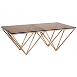 Inspire Champagne Metal Legs Coffee Table