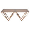 Inspire Champagne Metal Legs Coffee Table