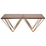 Inspire Champagne Metal Legs Coffee Table