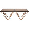 Inspire Champagne Metal Legs Coffee Table