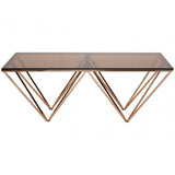 Inspire Champagne Metal Legs Coffee Table