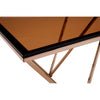Inspire Champagne Metal Legs Coffee Table