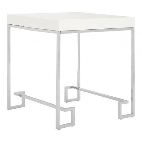Inspire Chrome Angled Legs End Table