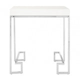 Inspire Chrome Angled Legs End Table