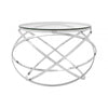 Inspire Clear Glass Circular End Table