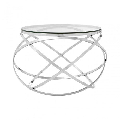 Inspire Clear Glass Circular End Table