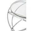 Inspire Clear Glass Circular End Table