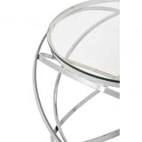 Inspire Clear Glass Circular End Table