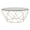 Inspire Coffee Table With Brushed Nickel Base