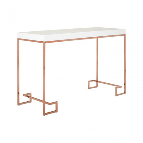 Inspire Console Table With Rose Gold Legs