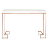 Inspire Console Table With Rose Gold Legs