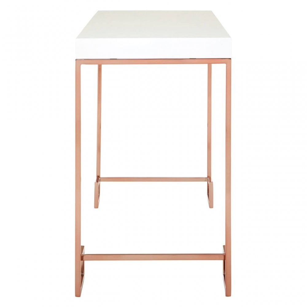 Inspire Console Table With Rose Gold Legs