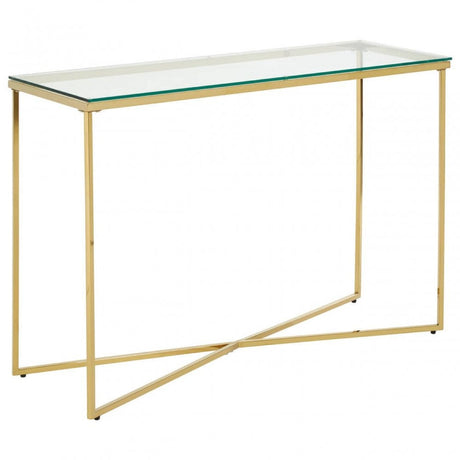 Inspire Cross Base Console Table