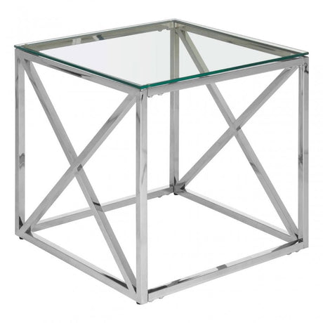 Inspire End Table With Cross Base