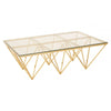 Inspire Gold Spike Triangles Coffee Table
