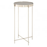 Inspire Grey Mirror Tall Side Table