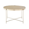 Inspire Large Grey Mirror Side Table