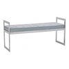Inspire Powder Blue And Silver Finish Bench