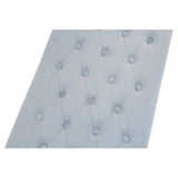 Inspire Powder Grey Tufted Bench