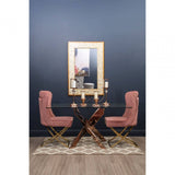 Inspire Rectangular Rose Gold Dining Table