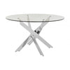 Inspire Round Chrome Intersected Dining Table