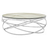 Inspire Round Silver Swirl Base Coffee Table