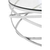 Inspire Round Silver Swirl Base Coffee Table