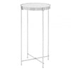 Inspire Silver Mirror Tall Side Table