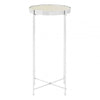 Inspire Silver Mirror Tall Side Table
