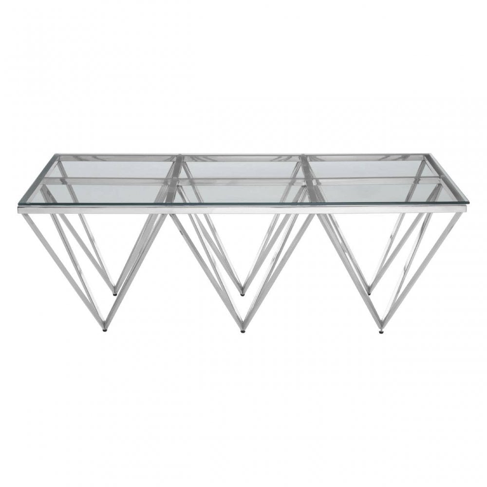 Inspire Spike Triangles Base Coffee Table