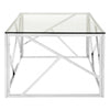 Inspire Stainless Steel Geometric Coffee Table