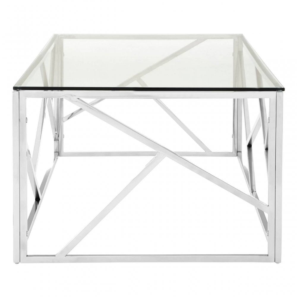 Inspire Stainless Steel Geometric Coffee Table