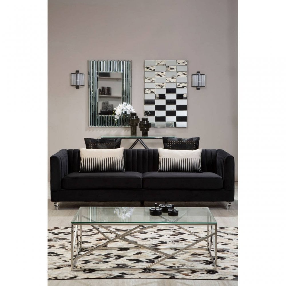 Inspire Stainless Steel Geometric Coffee Table