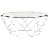Inspire Tempered Glass Chrome Coffee Table