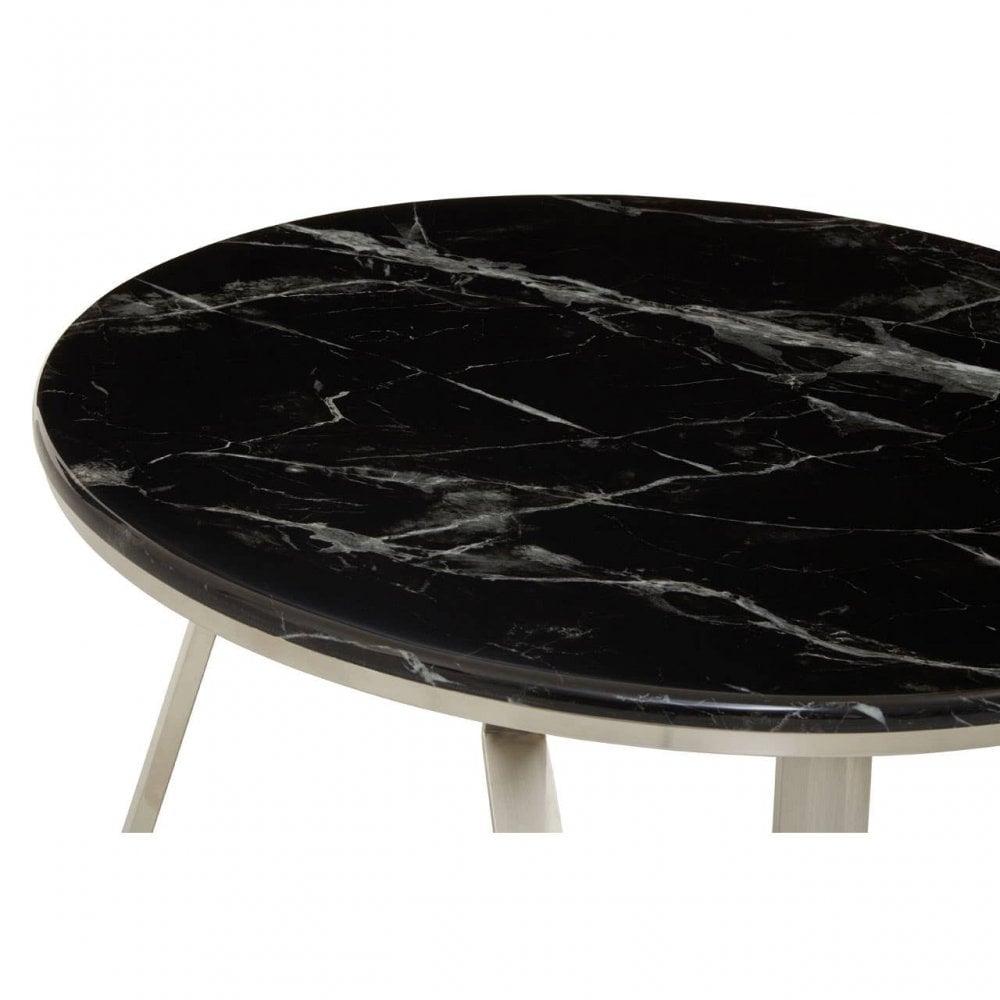 Marino Coffee Table With Black Marble Top