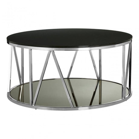Marino Round Chrome Finish Coffee Table
